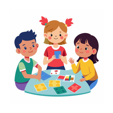 233952995-kids-playing-and-entertaining-moments-vector-illustration